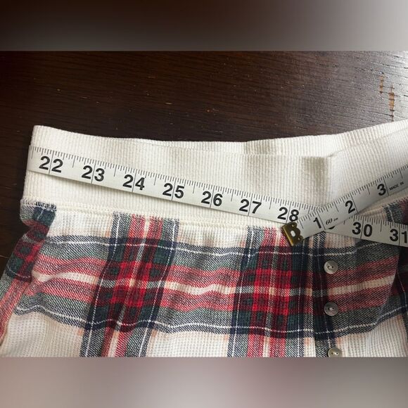 Stars Above Thermal Plaid Pajama Set Sz M - Picture 8 of 8